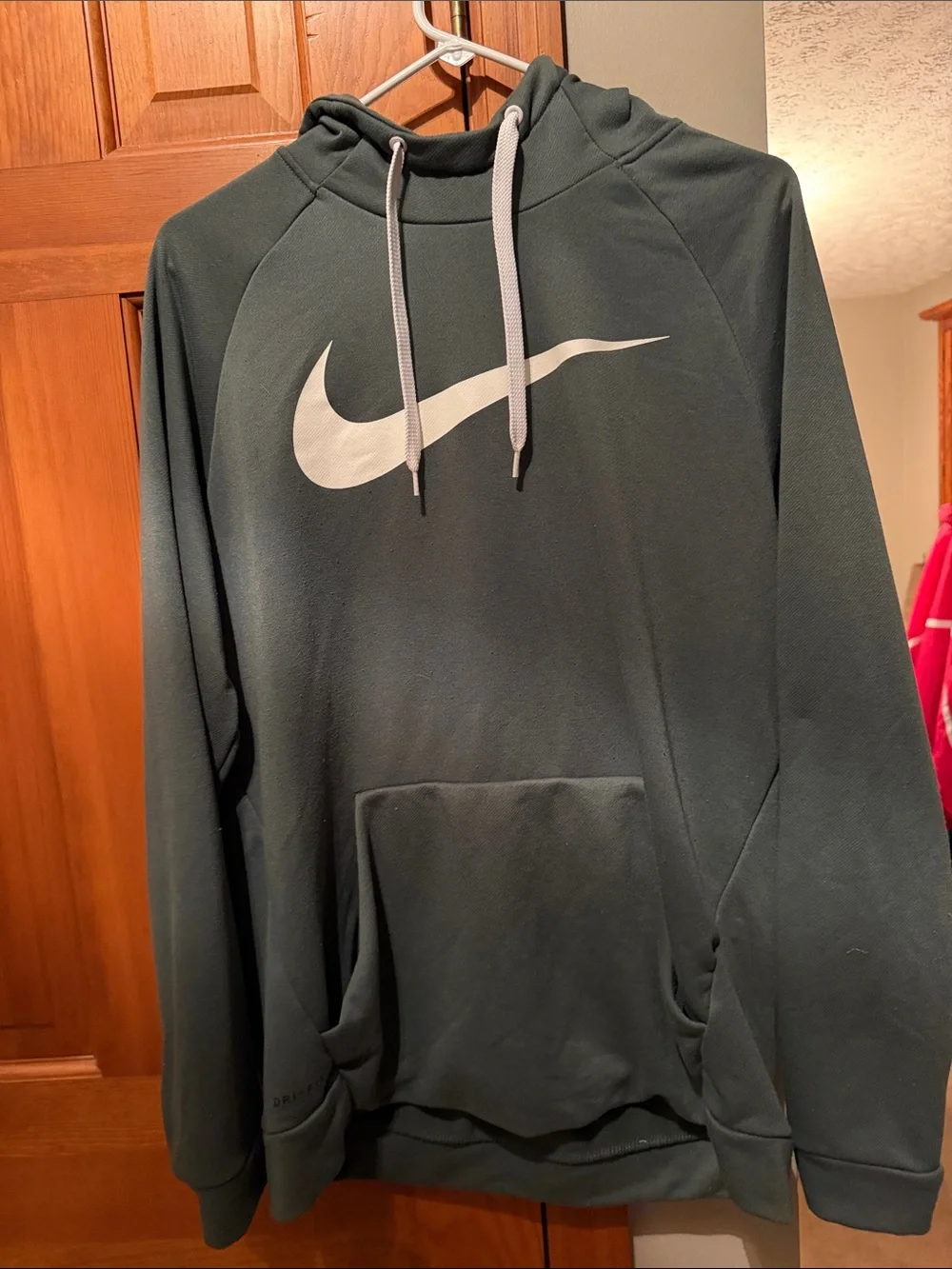 Nike Men’s Forest Green Swoosh Pullover Hoodie
